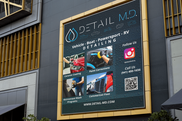 Banner Design – Bold Branding for a Premium Auto Detailer